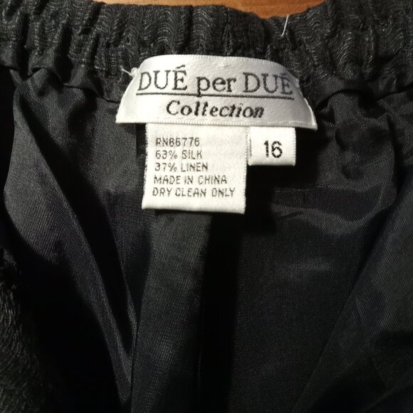 Silk/Linen Blend Two-Piece Suit - size 16 - Picture 9 of 10